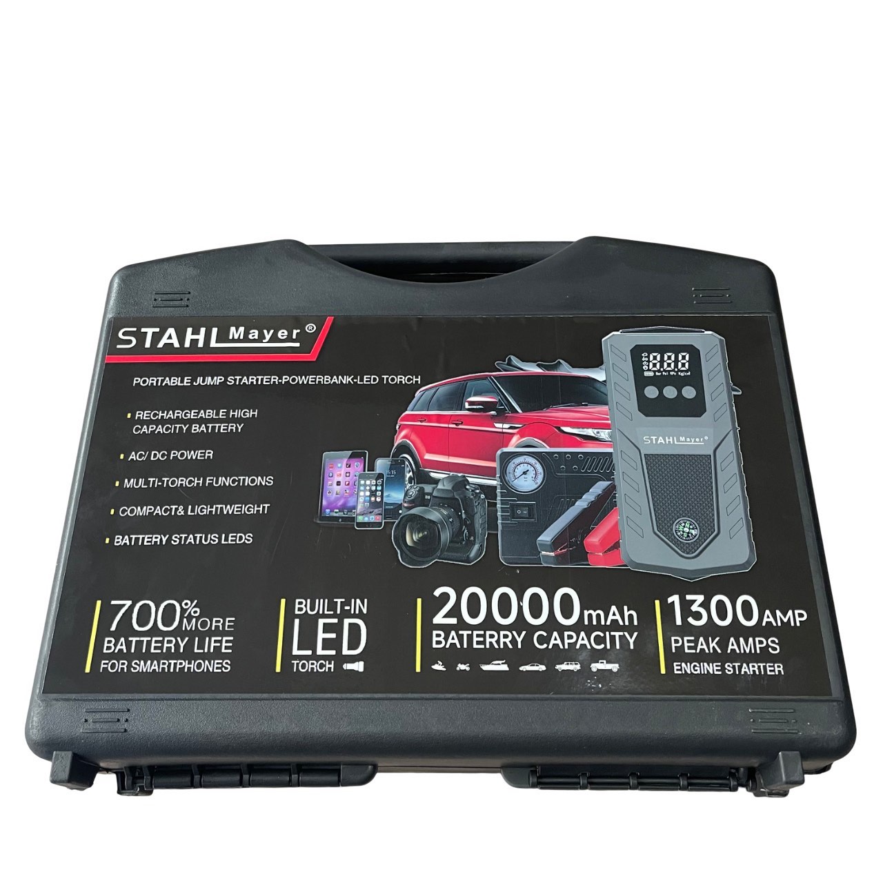 viber_изображение_2025-10-31_12-18-05-387 STAHLMAYER Jump Starter 20000mAh – мощен, надежден и качествен автомобилен стартер с компресор - Image 6