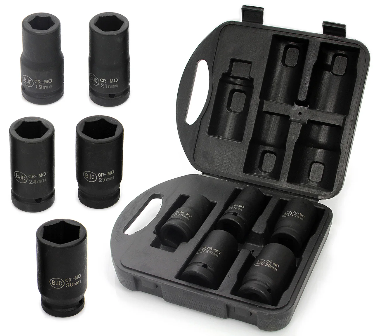 zestaw-nasadek-udarowych-3-4-19-30mm-5pcs-bjc Комплект 6 – стенни ударни вложки 5 части 3/4 BJC - Image 1