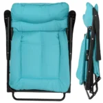 Сгъваем стол-шезлонг  - Син - Image 2