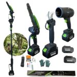 Професионален 4в1 Градински Комплект 36V – Ножица + Резачка + Прът + Турбо Пистолет STAHLMAYER