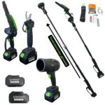 Професионален 4в1 Градински Комплект 36V – Ножица + Резачка + Прът + Турбо Пистолет STAHLMAYER - Image 3