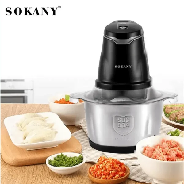 Електрически чопър SOKANY – Мощност, прецизност и удобство в кухнята