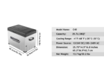 Портативен компресорен хладилник 40L – 12V / 24V / 220V | Охлаждане и замразяване навсякъде HAWEK - Image 7