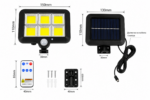 LED Прожектор 6 COB 500W Соларен Панел 5м - Image 2