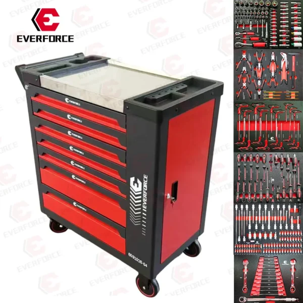 Професионална инструментална количка EVERFORCE 251 части